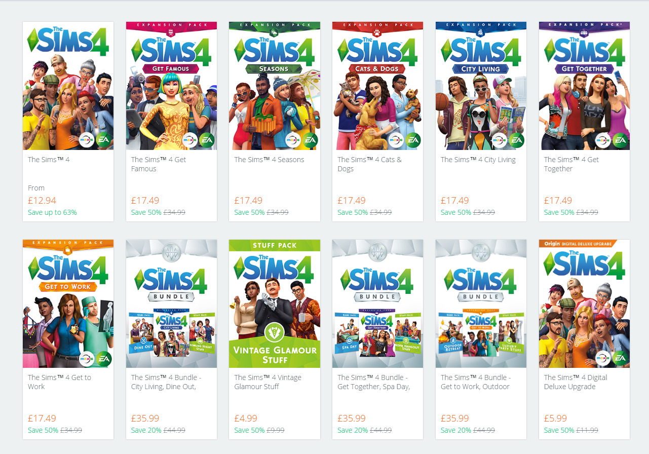 sims 4 expansion packs